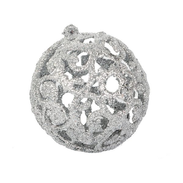 16-pack Julkulor - Silver - 6 cm
