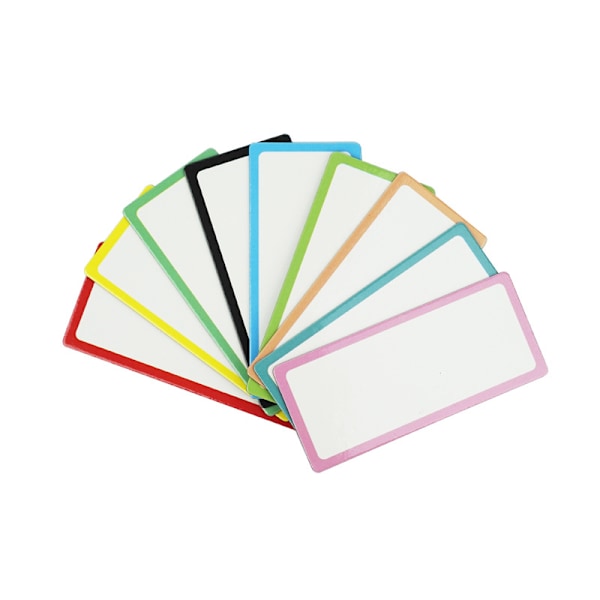 54 Stycken Whiteboardmagneter, Blandade Färger 3×5cm Magnetiska Stickers - Skrivbara Magneter
