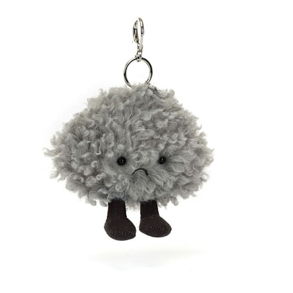 Jellycat Amuseables Storm Cloud Taskevedhæng, 11 cm Blød Krammevenlig Klassisk Gave til Børn