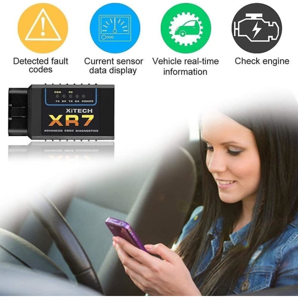 Obd2 Car Diagnostic Device, Obd2 Bluetooth Carly Adapter Obd Ii Car