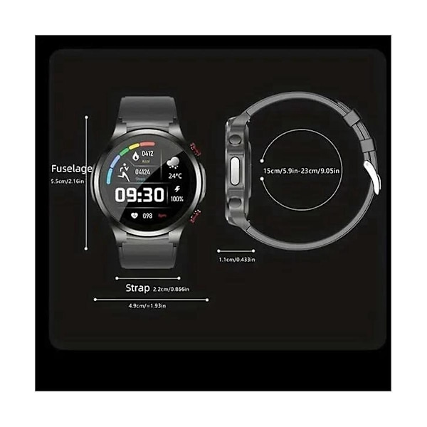 Watch, Ny Watch Glukosmätare Tryck Puls Sport Blodsocker