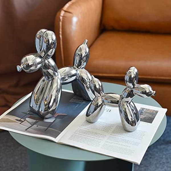 Harts hundstaty, ballonghundskulptur modern dekorativ