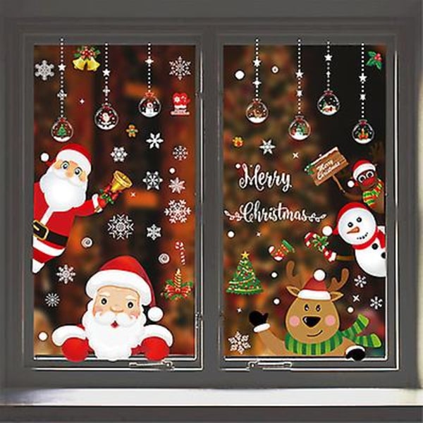 Jul fönsterdekoration klistermärken