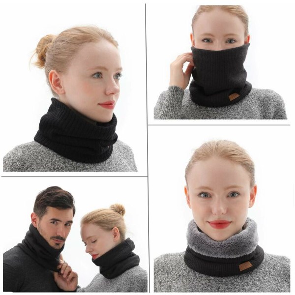 Ansiktssjal i fleece - vindtät halsduk för män och kvinnor för utomhusaktiviteter