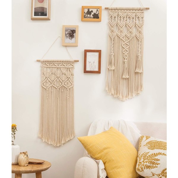 Liten macrame väggbonad, bohemisk chic bohemisk dekoration