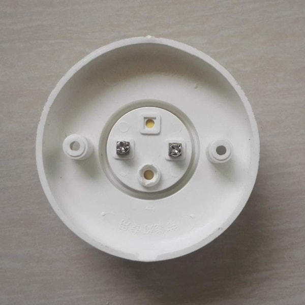 4 st E27 glödlampssockel, E27 lamphållare Rund skruvsockel i plast, lamphållares fäste (vit)