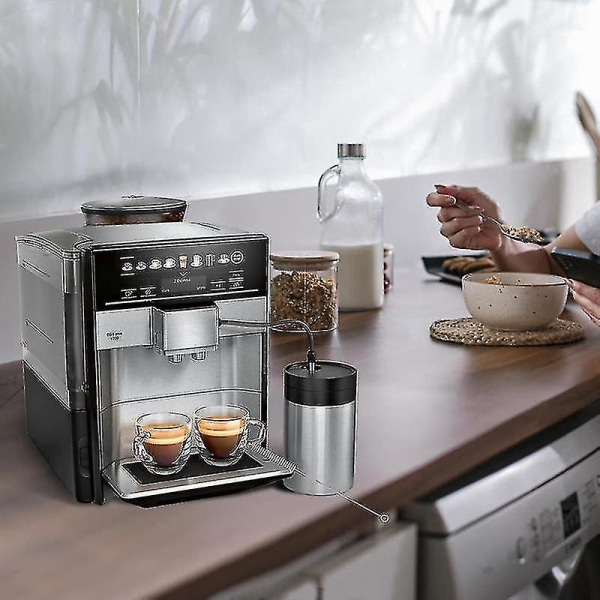 Kaffemaskin Mjölkrör 2M mjölkslang med ett rent set Högkvalitativt rostfritt stål och PP Esp