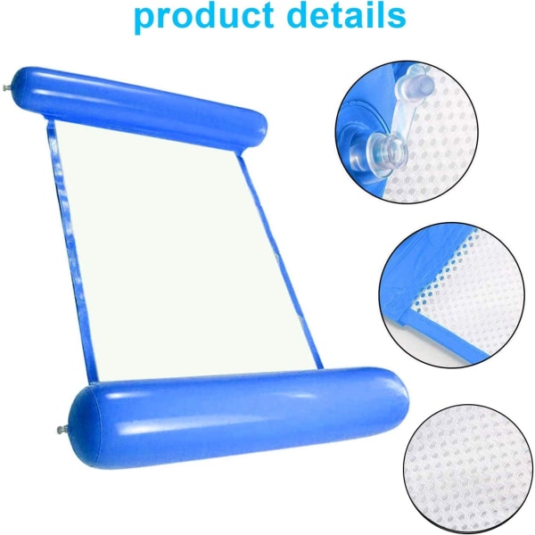 Uppblåsbar vattenhängmatta - Pool Lounger Float Bed