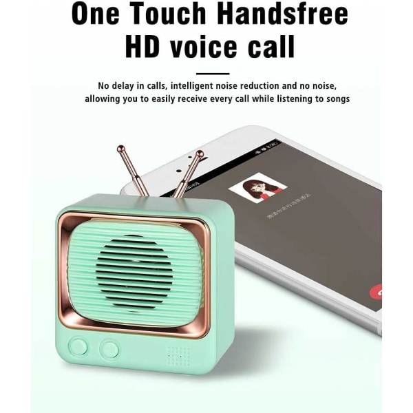 Retro Bluetooth högtalare Vintage portabel FM-radio minihögtalare