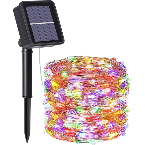 Solar String Lights, Trädgårdsljus (120 LED 8 lägen)12M / 39ft