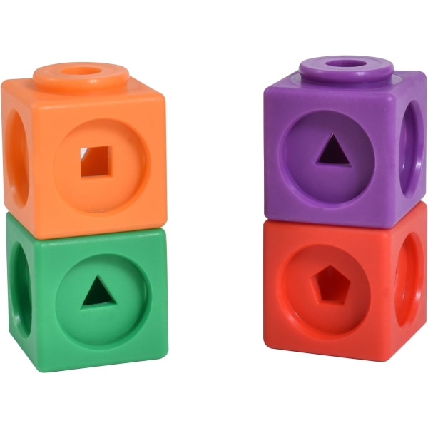 Math Cubes - Set med 100 länkkuber för tidig matematikundervisning