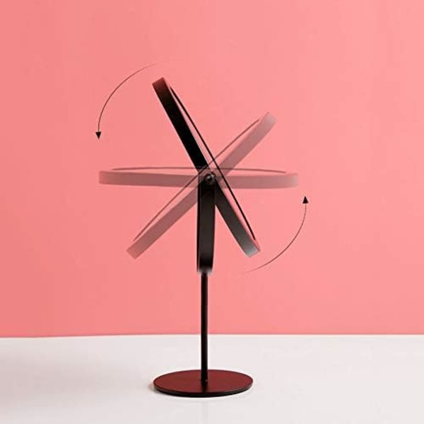 Bordsspeglar - Roterande metallspegel, Justerbar stående spegel - 19 cm