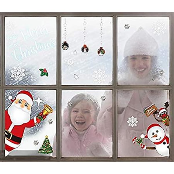 Jul fönsterdekoration klistermärken