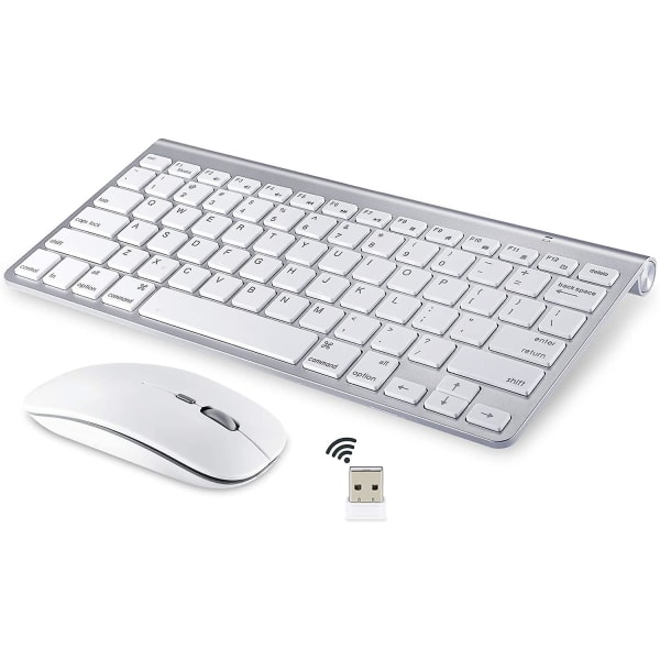 Trådlöst tangentbord och mus - Kompatibel med iMac, Windows, Android