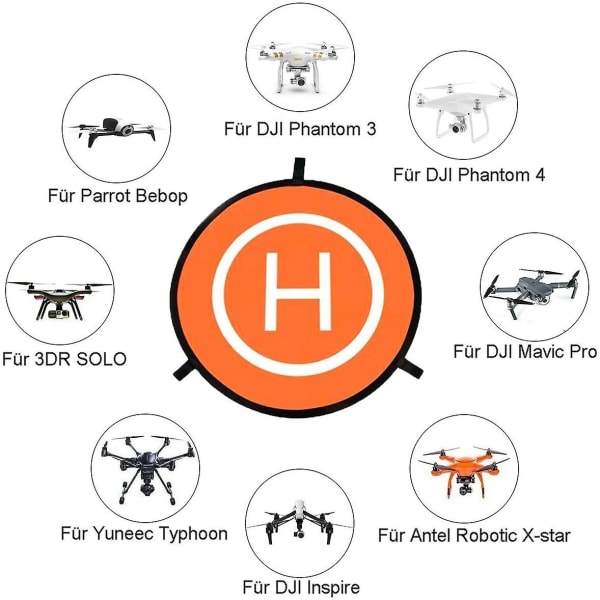 Drone , universal vattentät bärbar hopfällbar landningsplatta