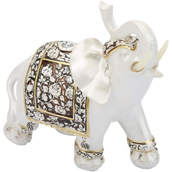 Elephant Model Wealth Lucky Figurine för heminredning