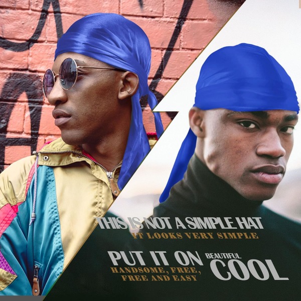 Silk Durag Lättvikt Bekväm Andas Fashionabla Du Rags Durag Wave Cap