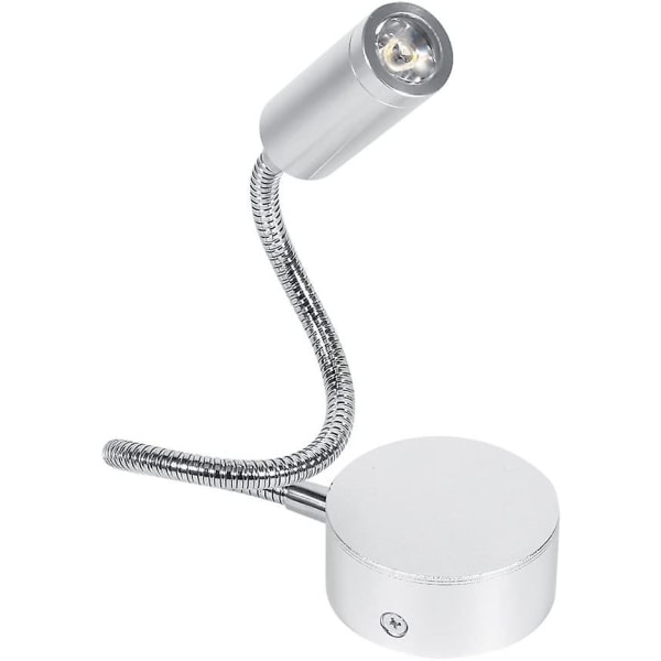 Minimalistisk LED-sängläsuppgiftslampa Väggmonterad sänglampa med flexibel svanhals