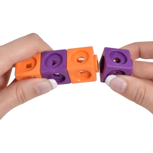Math Cubes - Set med 100 länkkuber för tidig matematikundervisning