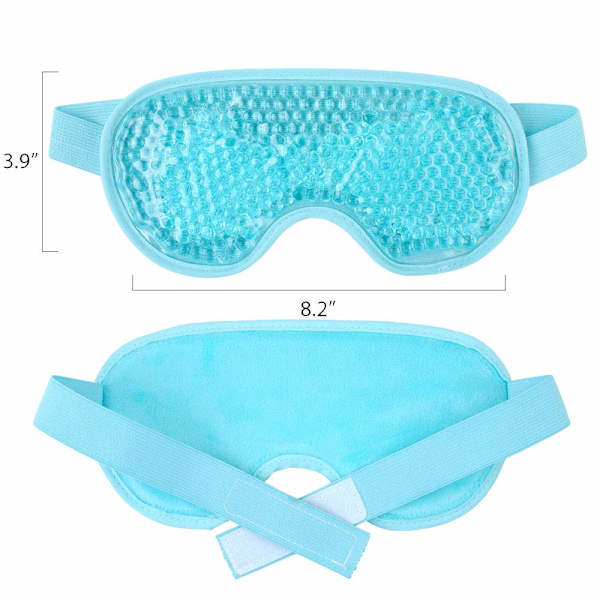 Cooling Eye Mask - Återanvändbar gelmask för pösiga ögon med cover