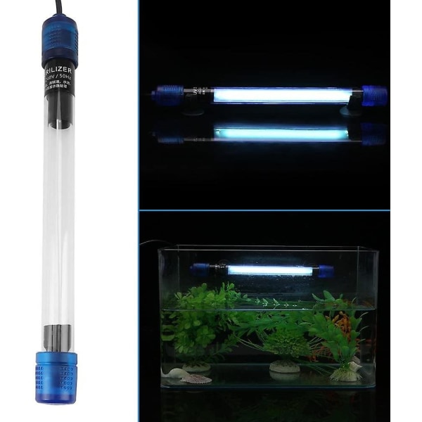 220-240v vattentät Uv-lampa Akvarium LED-ljussteriliseringslampa Alger Bakteriedödande UV-lampa