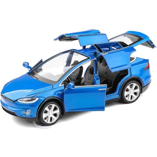 Dragbil med ljus och musik - Leksaksbil för barn för 4-12 år (blå)