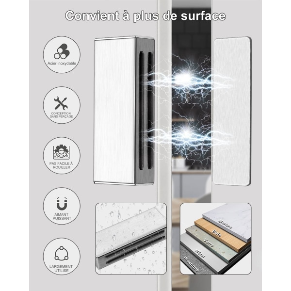 Skåpdörrsmagnet starkt självhäftande Jiayi 2-pack magnetisk dörr