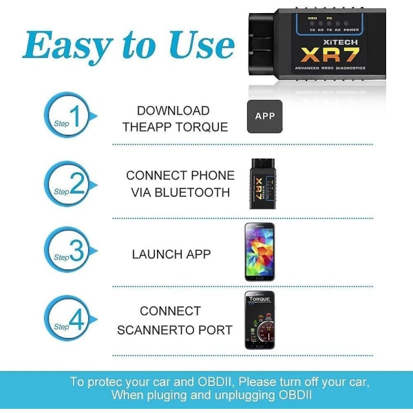 Obd2 Car Diagnostic Device, Obd2 Bluetooth Carly Adapter Obd Ii Car