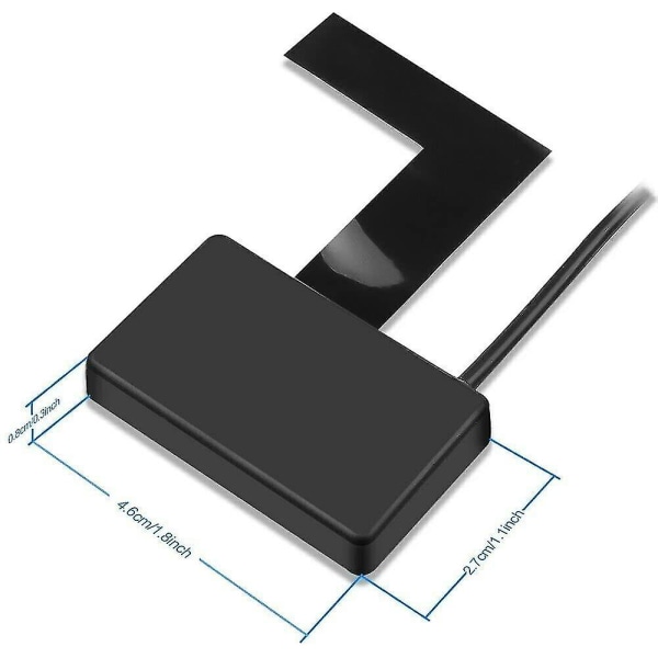 Digital radioantenn för bil, DAB/DAB+ FM-antenn SMB-adapter