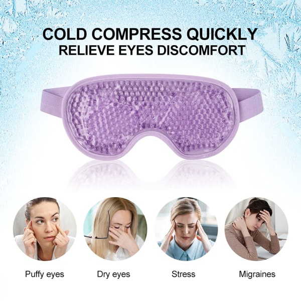 Kylande ögonmask för pösiga ögon, Ice Eye Mask