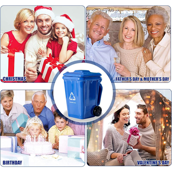 Keramiikkainen Roskakorin Teema Kahvimuki, Roskakorin Kahvimuki, Uutuus Kahvimuki, Roskakorin Muotoinen Keramiikkainen Kahvimuki, 401-500ml Royal blue