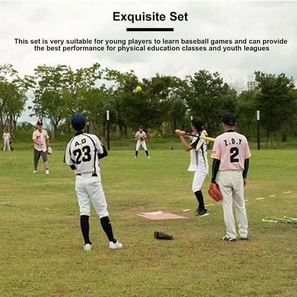 Basebollsbaser | Multifunktionellt basebollbaspaket för T-boll, softboll, kickboll och baseboll