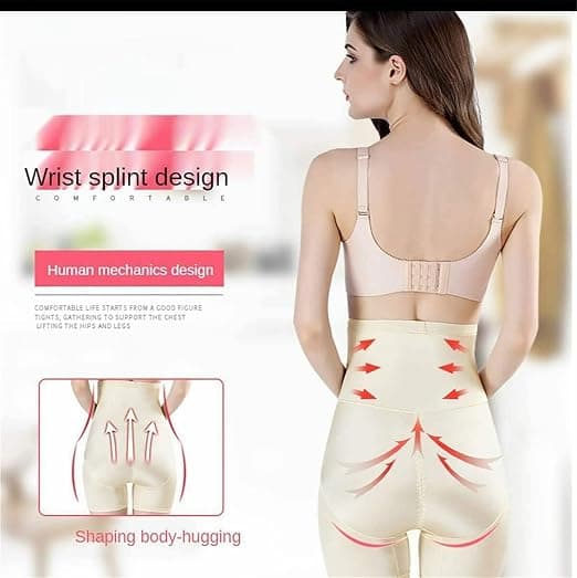 Hög midja shaper, korskompression abs rumplyft formande byxor
