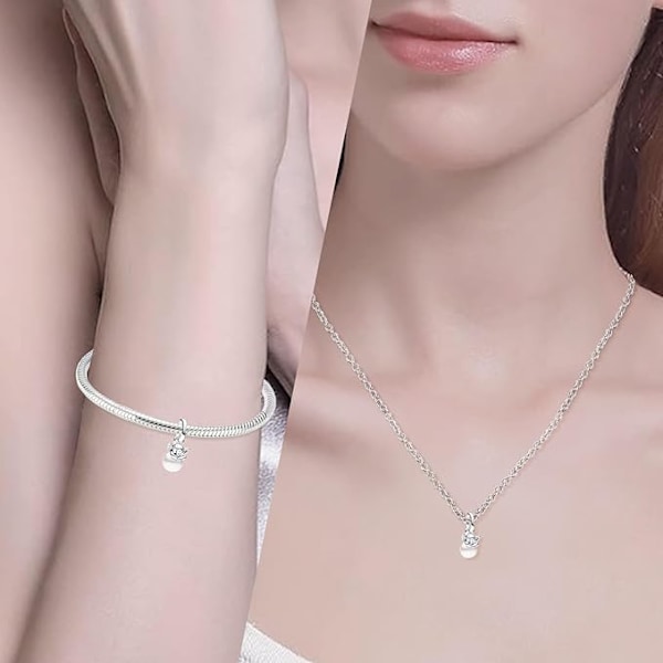 2 KPL Alloy Cubic Flower Clips Syntymäpäivä Ystävät Charms Riipus Yhteensopiva Tyttö Naisten Eurooppalainen Rannekoru Kaulakoru