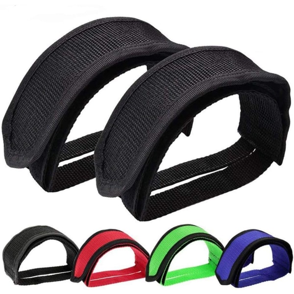 1 Pair Bike Pedal Straps Pedal Toe Clips Straps Tape for Fixed Gear Bike