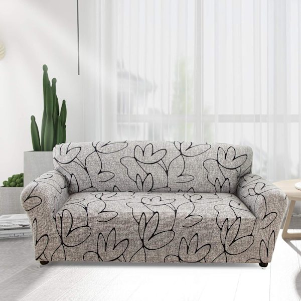 Polyester Sofaovertræk Sofaovertræk Elasticitet Stretch 3 Personers Sofabetræk Sofabeskytter 185-230cm, Model #SL