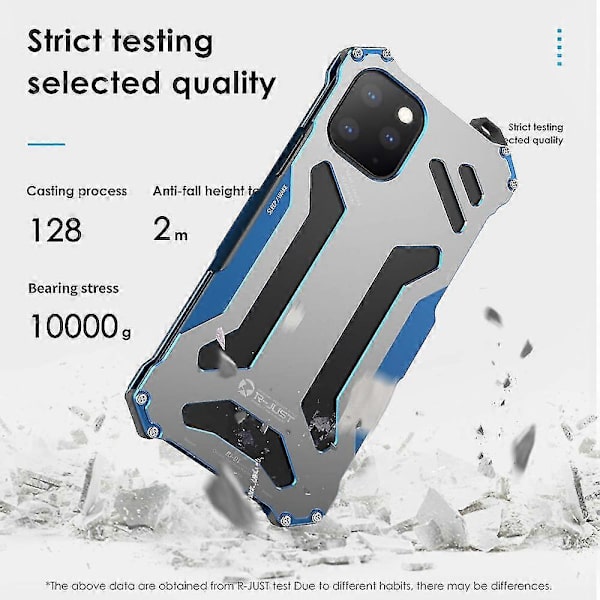 Lyxigt R-just Aluminium Metallskal Kompatibelt Med Iphone 14 Pro Max/14 Pro/14, Stötsäkert Slim Hårt Baksidesskydd