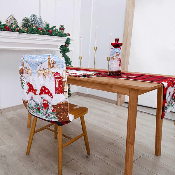 Julgranspynt och stolsöverdrag för jul och vinter