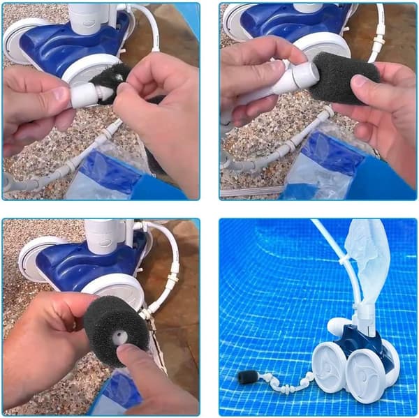 Højdensitets Pool Cleaner Sweep Hose Tail Scrubber