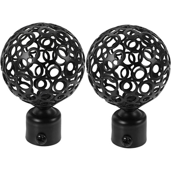 2pcs Curtain Rod Finials Curtain Rod Ends Decorative Curtain Rod End for Window Treatment