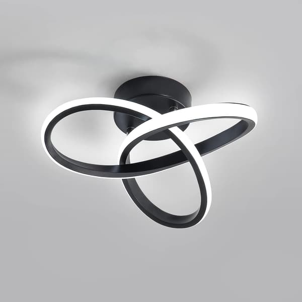 LED-loftslampe, loftslampe, LED-lys, sort