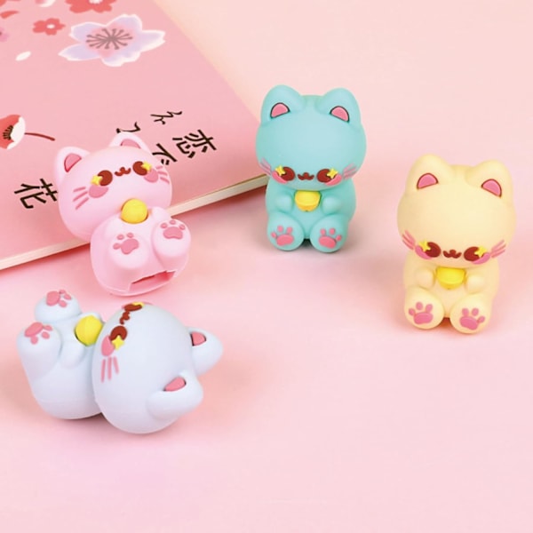 16 kpl Söpö Sarjakuva Lyijykynänteroitin Pieni Manuaalinen Lyijykynänteroitin Kawaii PVC Lyijykynänteroitin Paperitarvikkeet Koulu Toimistotarvikkeet color 2