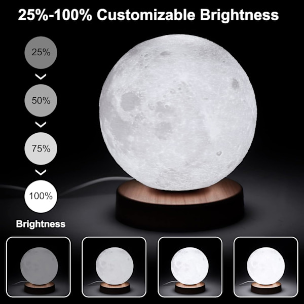 Trist lampe, Hiloshine UV-fri 10000 Lux lysterapilampe, dagslyslampe med 3 fargetemperaturer, justerbar lysstyrke