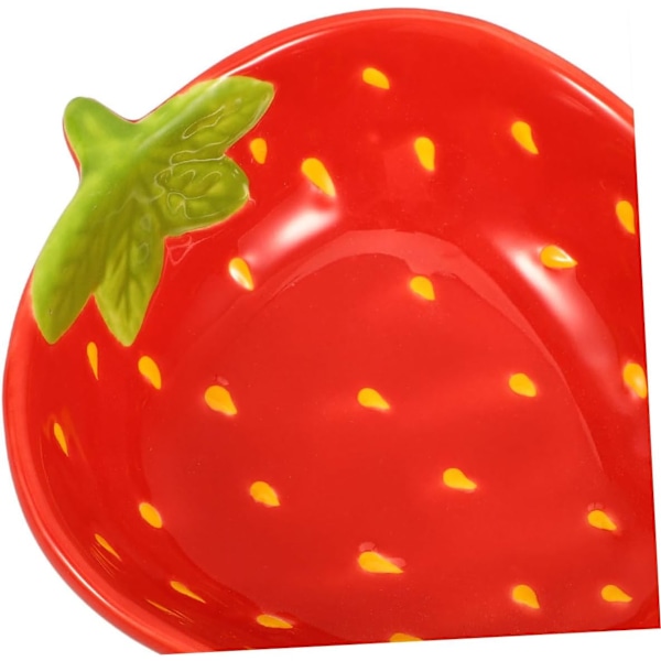 2 stk Jordbærskål Søde Jordbær Tallerkener Frugt Tallerken Små Tallerkener Middagstallerken Dessert Tallerken til Hjem Frugt Serveringstallerken Keramik Serveringstallerkener
