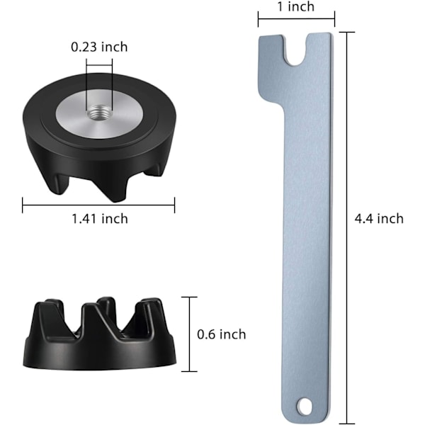 5-pack 9704230 Blenderkopplingar Blenderkoppling Reservdelar med 1 skiftnyckel Kompatibel