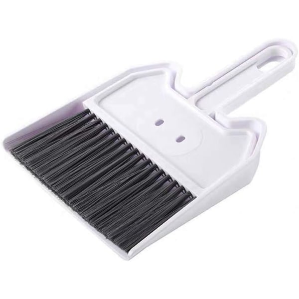 Støvbakke og børstesæt, multifunktionelt rengøringsværktøj/minifejemaskine med håndkostbørste