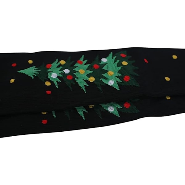 Jule sokker, kompressions sokker, sjove julesokker Christmas tree black background L/XL