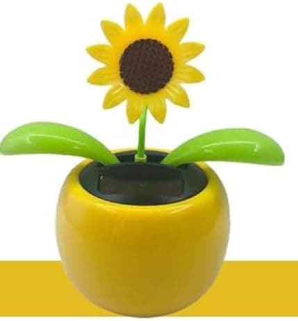Gul soldriven dansande blomma