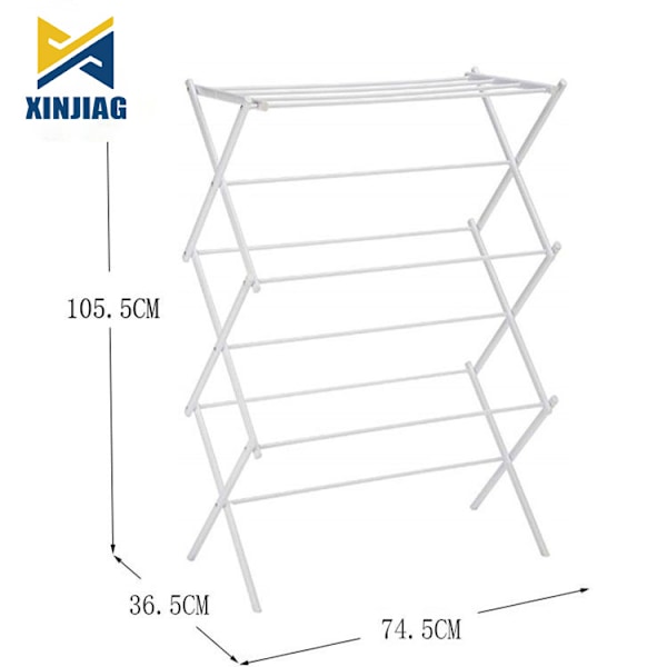 Fällbar klädtork, tre-lagers klädtork