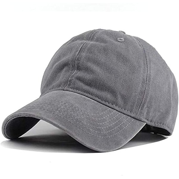 Baseball keps utomhus baseball keps justerbar vuxenhatt Gray